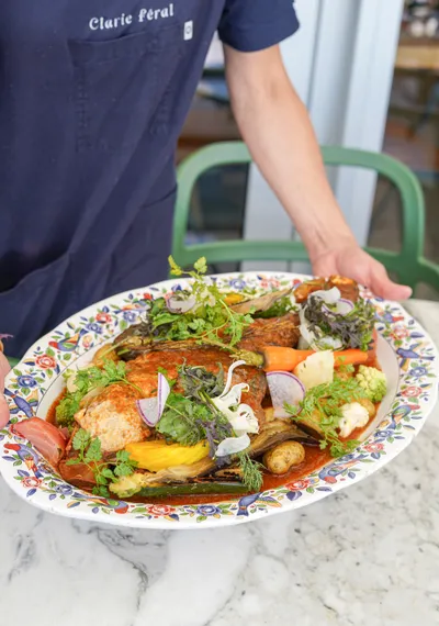 Un plat servi en salle chez Key West